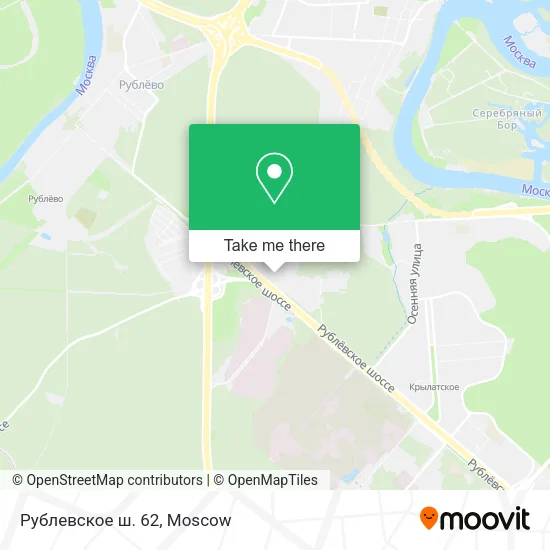 Рублевское ш. 62 map