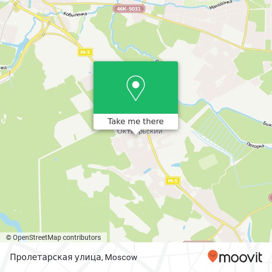 Пролетарская улица map