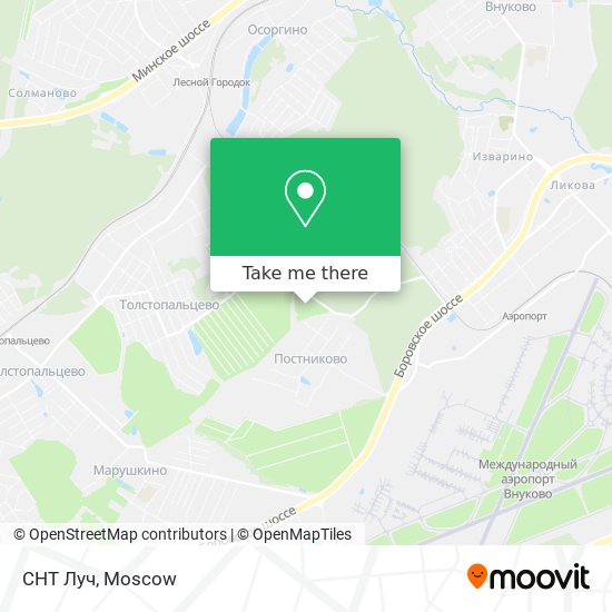 СНТ Луч map