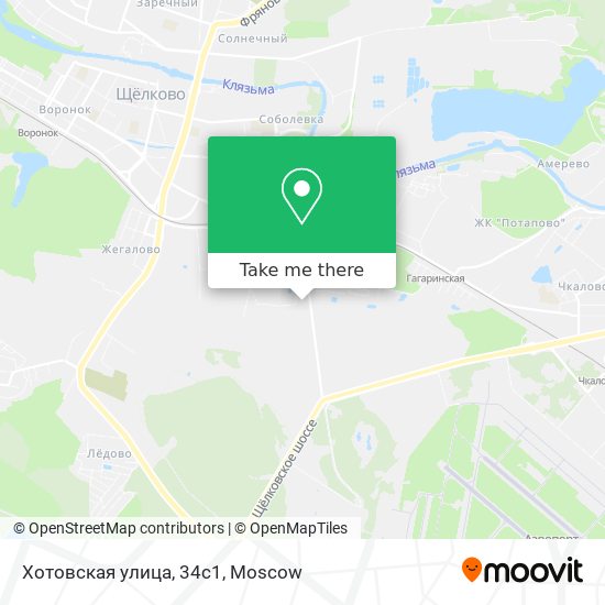 Хотовская улица, 34с1 map
