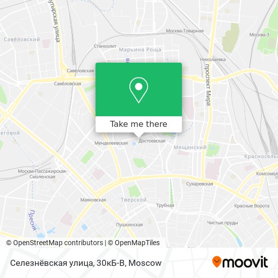 Селезнёвская улица, 30кБ-В map