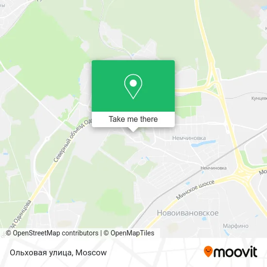 Ольховая улица map