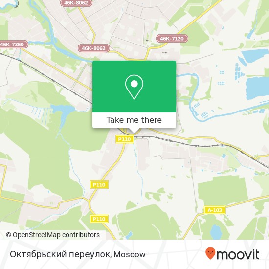 Октябрьский переулок map