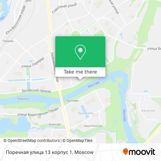 Поречная улица 13 корпус 1 map