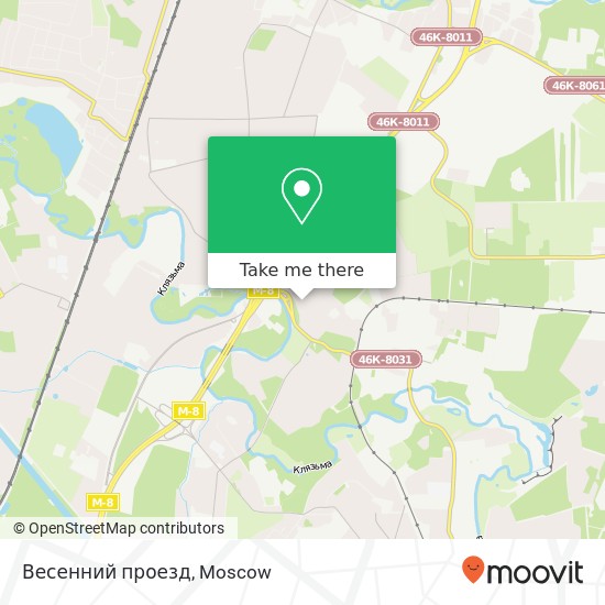 Весенний проезд map