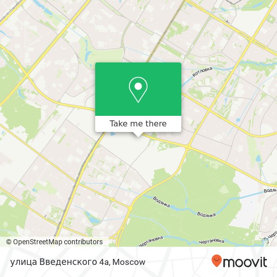 улица Введенского 4a map