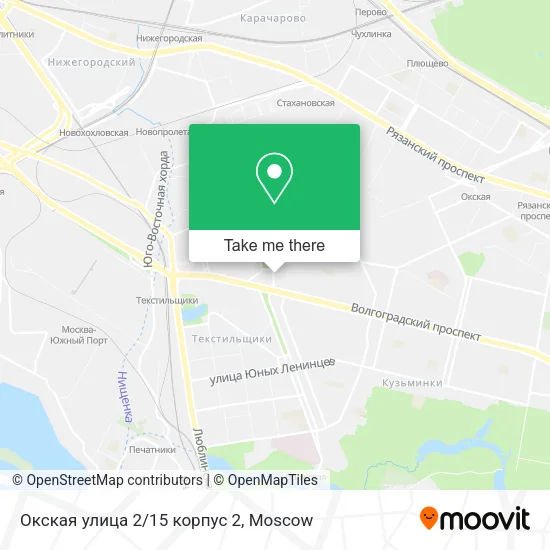 Окская улица 2/15 корпус 2 map
