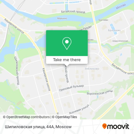Шипиловская улица, 44А map