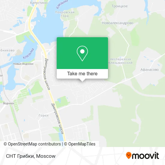 СНТ Грибки map