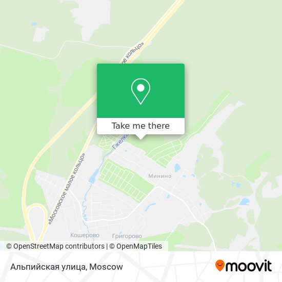 Альпийская улица map