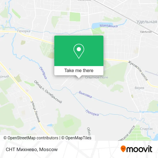 СНТ Михнево map