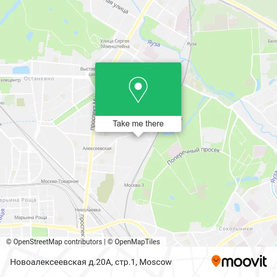 Новоалексеевская д.20А, стр.1 map