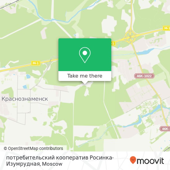 потребительский кооператив Росинка-Изумрудная map