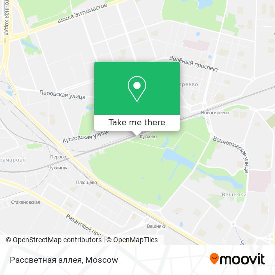 Рассветная аллея map