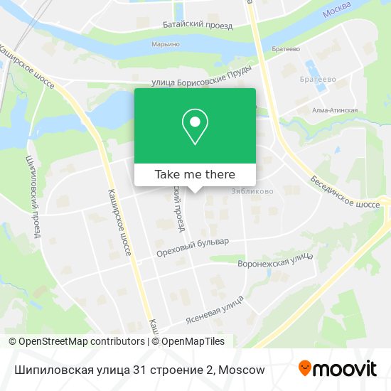 Шипиловская улица 31 строение 2 map