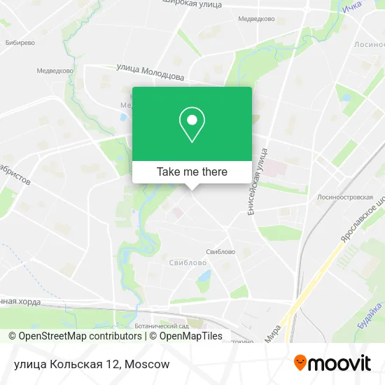 улица Кольская 12 map
