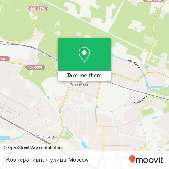 Кооперативная улица map