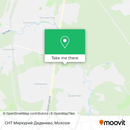 СНТ Меркурий-Деденево map