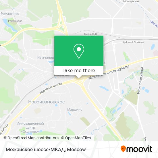 Можайское шоссе/МКАД map