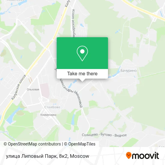 улица Липовый Парк, 8к2 map