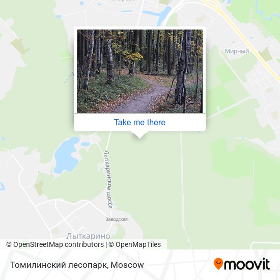 Томилинский лесопарк map