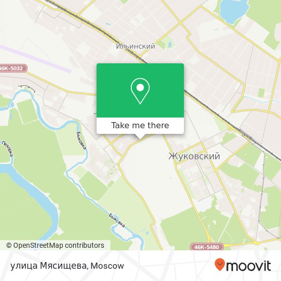 улица Мясищева map