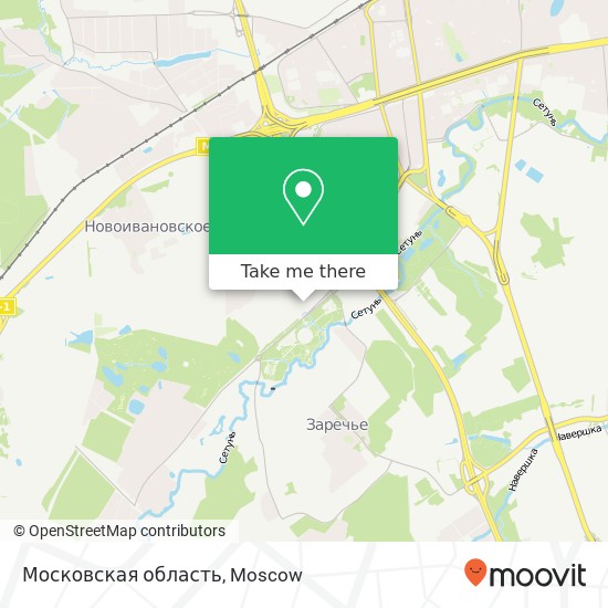 Московская область map