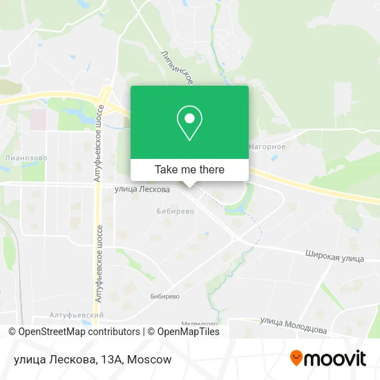 улица Лескова, 13А map