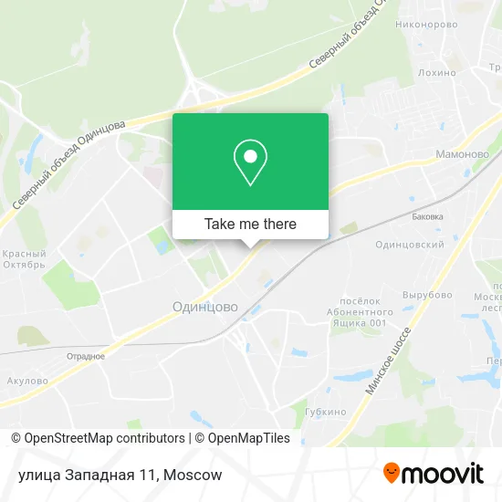 улица Западная 11 map