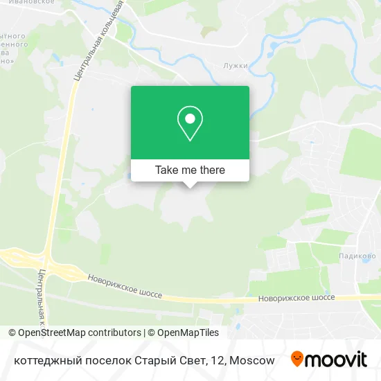 коттеджный поселок Старый Свет, 12 map