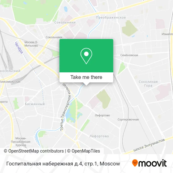 Госпитальная набережная д.4, стр.1 map