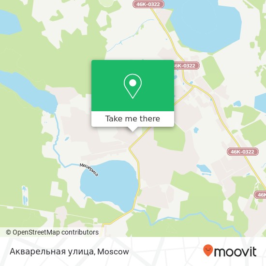 Акварельная улица map