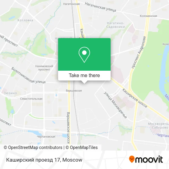 Каширский проезд 17 map