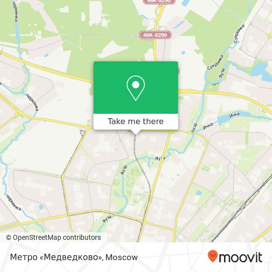 Метро «Медведково» map