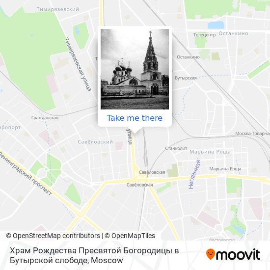 Храм Рождества Пресвятой Богородицы в Бутырской слободе map