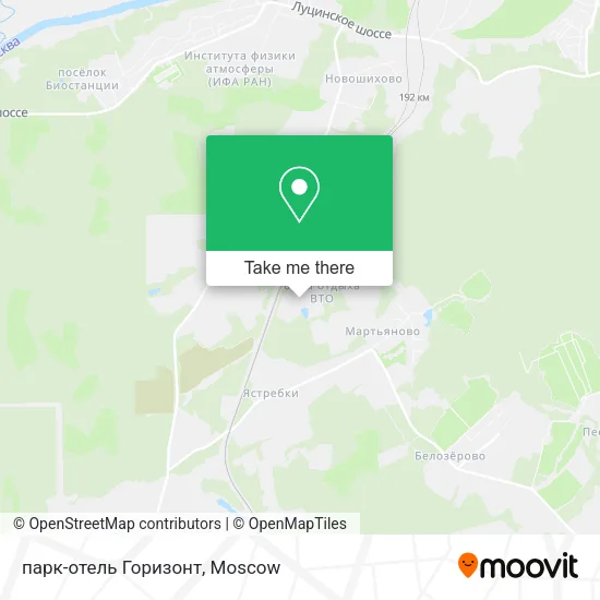 парк-отель Горизонт map
