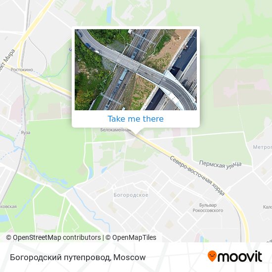 Богородский путепровод map