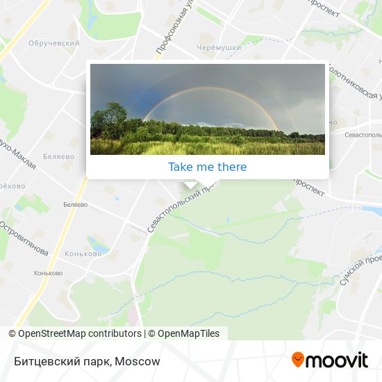 Битцевский парк map