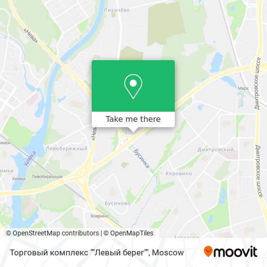 Торговый комплекс ""Левый берег"" map