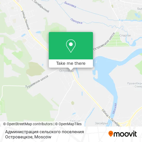 Администрация сельского поселения Островецкое map