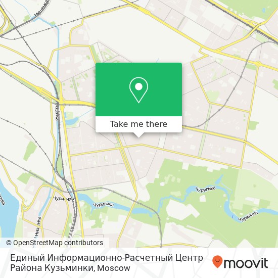 Единый Информационно-Расчетный Центр Района Кузьминки map