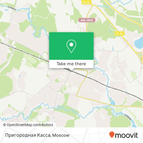 Пригородная Касса map