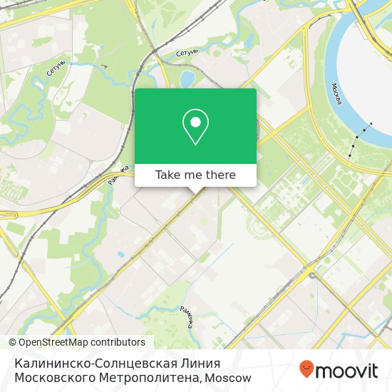 Калининско-Солнцевская Линия Московского Метрополитена map