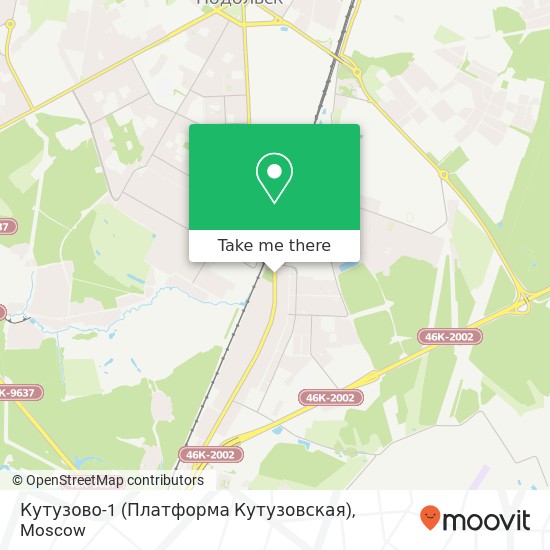 Кутузово-1 (Платформа Кутузовская) map