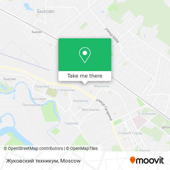 Жуковский техникум map
