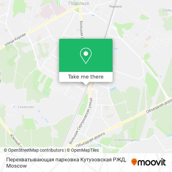 Перехватывающая парковка Кутузовская РЖД map