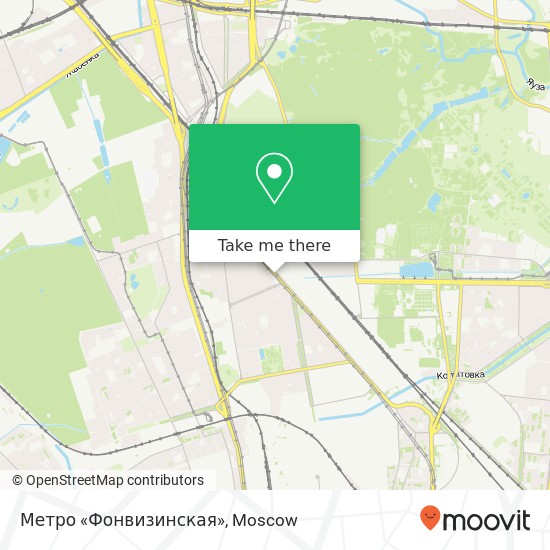 Метро «Фонвизинская» map