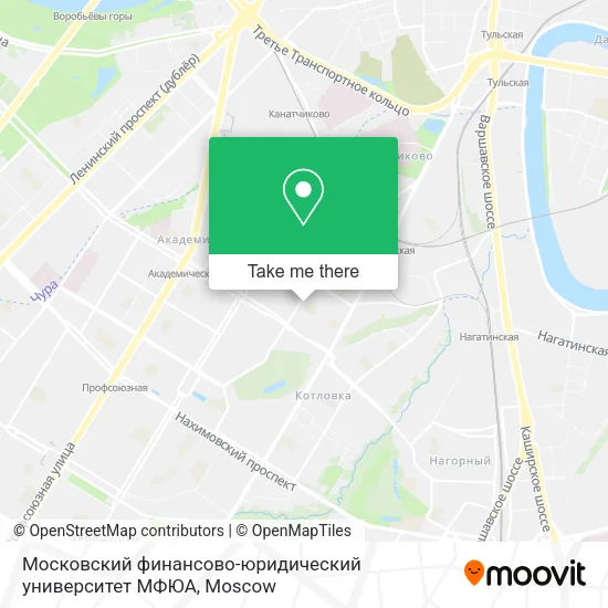 Московский финансово-юридический университет МФЮА map