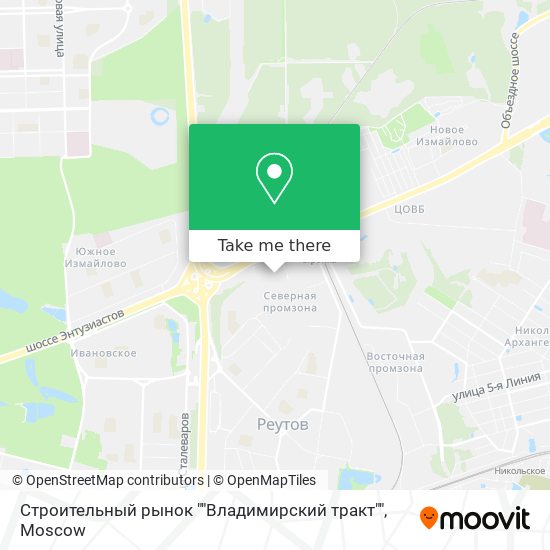 Строительный рынок ""Владимирский тракт"" map