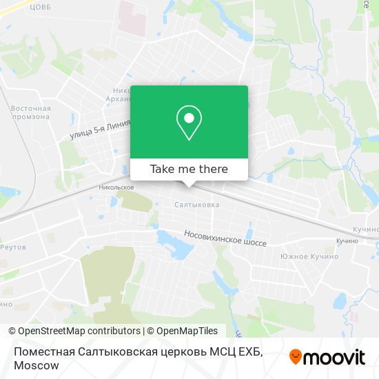 Поместная Салтыковская церковь МСЦ ЕХБ map
